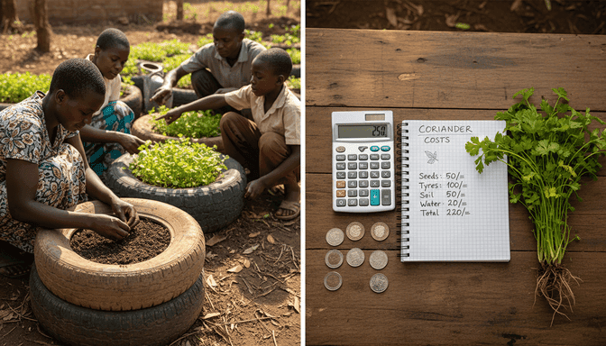 How to Grow Coriander at Home Using Old Tyres: Easy Step-by-Step Guide