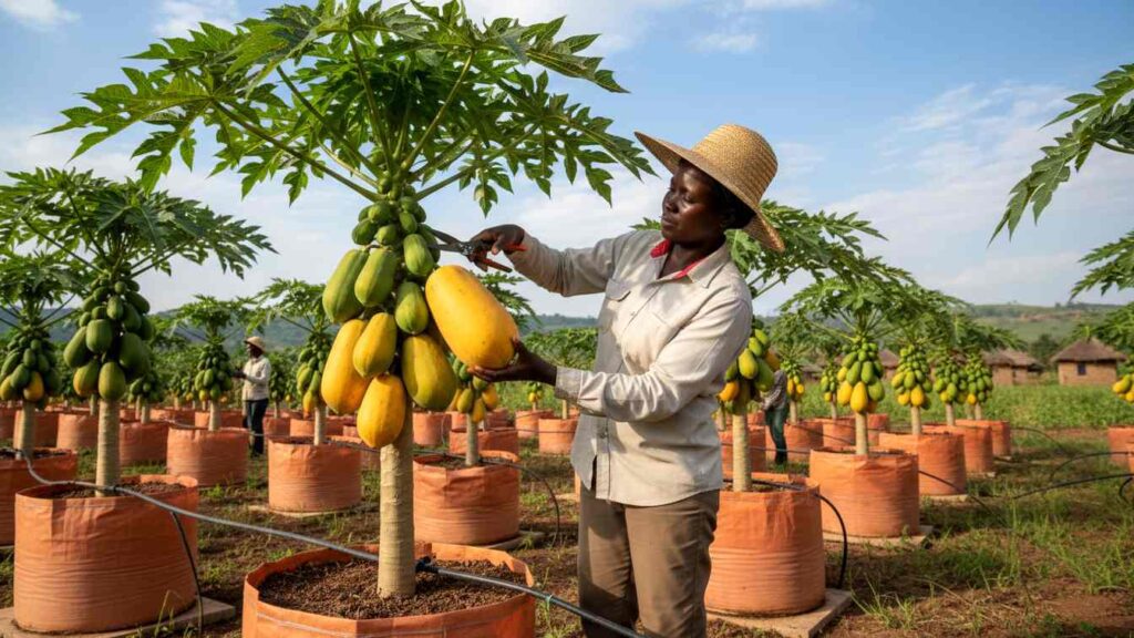 How to Grow Dwarf Papaya Trees in Containers for Massive Harvests in Kenya