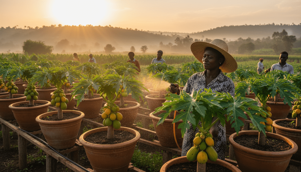 How to Grow Dwarf Papaya Trees in Containers for Massive Harvests in Kenya