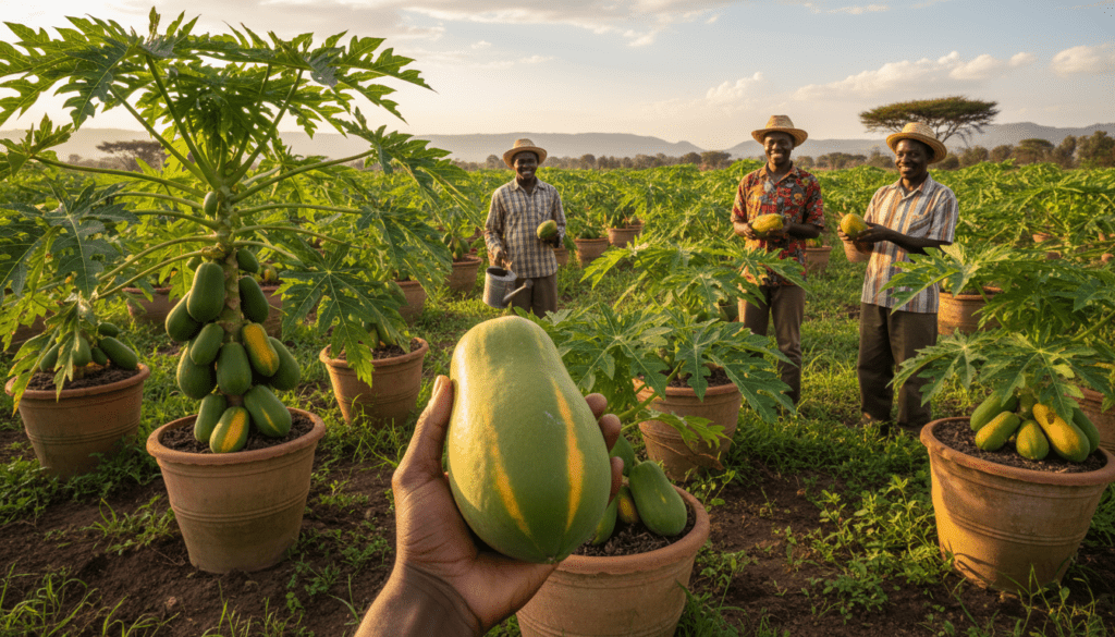 How to Grow Dwarf Papaya Trees in Containers for Massive Harvests in Kenya