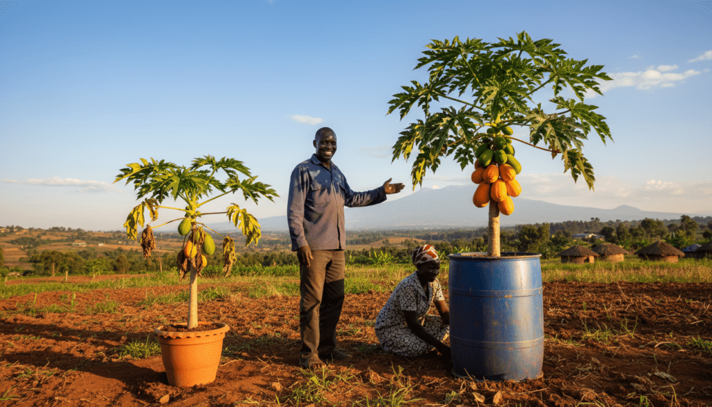 How to Grow Dwarf Papaya Trees in Containers for Massive Harvests in Kenya