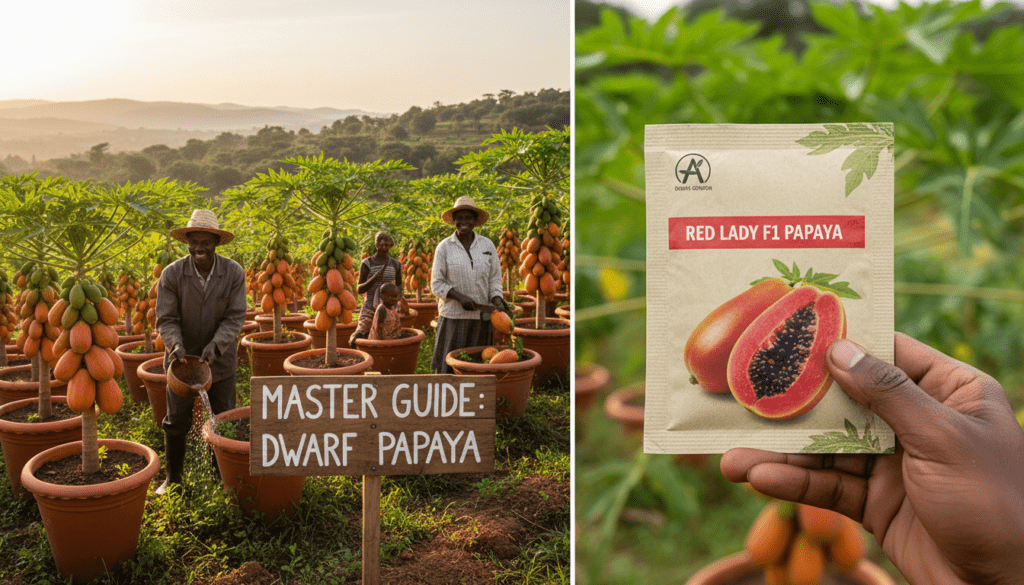 How to Grow Dwarf Papaya Trees in Containers for Massive Harvests in Kenya