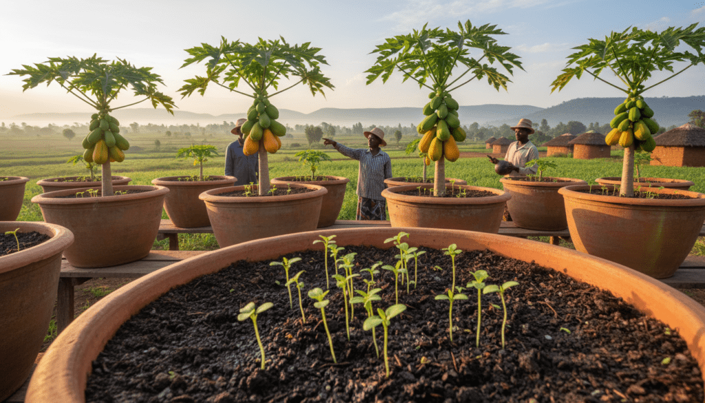 How to Grow Dwarf Papaya Trees in Containers for Massive Harvests in Kenya