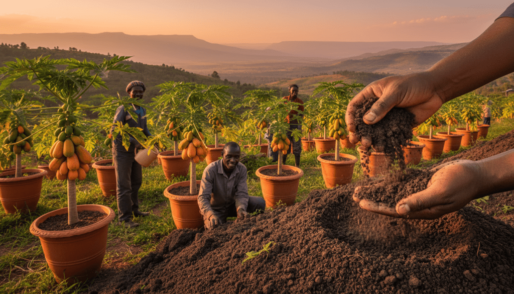 How to Grow Dwarf Papaya Trees in Containers for Massive Harvests in Kenya