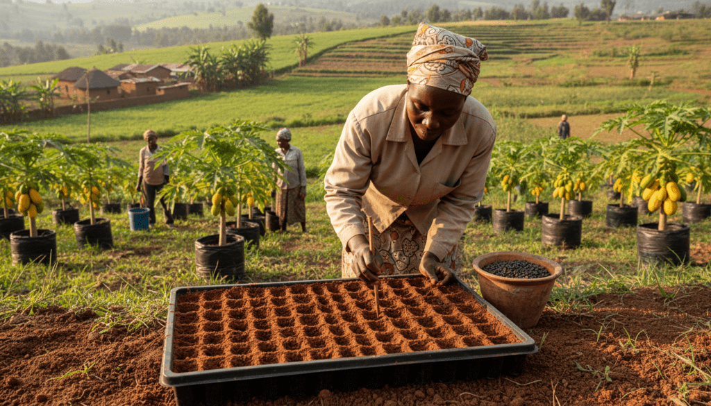 How to Grow Dwarf Papaya Trees in Containers for Massive Harvests in Kenya