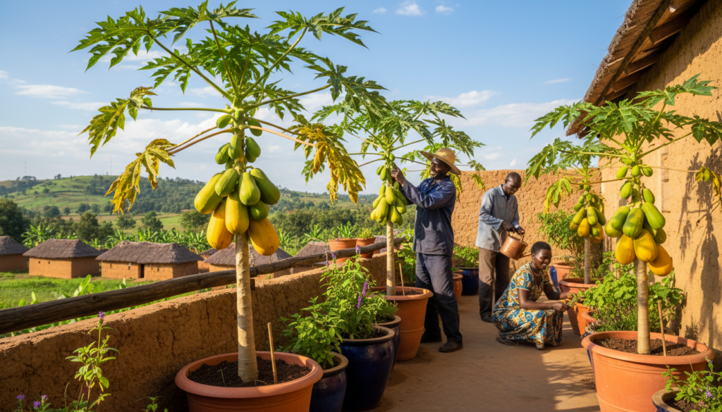 How to Grow Dwarf Papaya Trees in Containers for Massive Harvests in Kenya