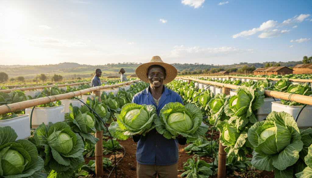 How to Grow Big Cabbages in Containers in Kenya: Hanging Cabbage Farming Guide 2026