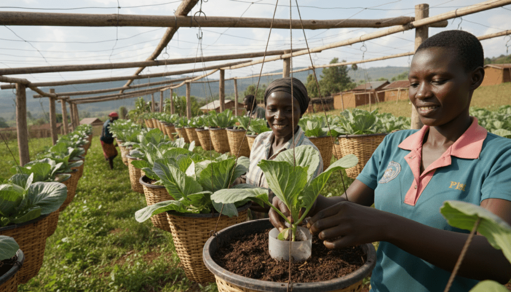 How to Grow Big Cabbages in Containers in Kenya: Hanging Cabbage Farming Guide 2026