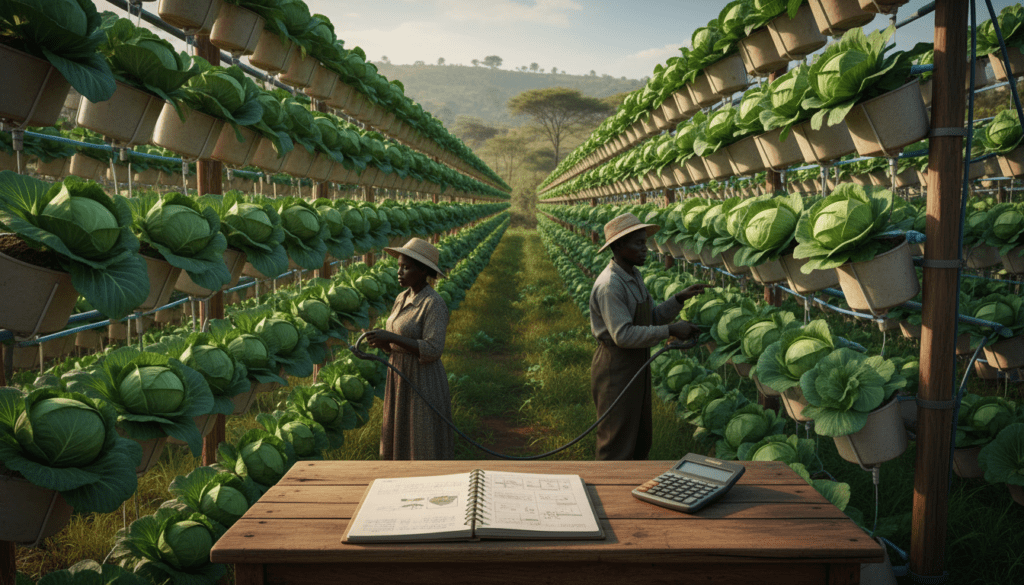 How to Grow Big Cabbages in Containers in Kenya: Hanging Cabbage Farming Guide 2026