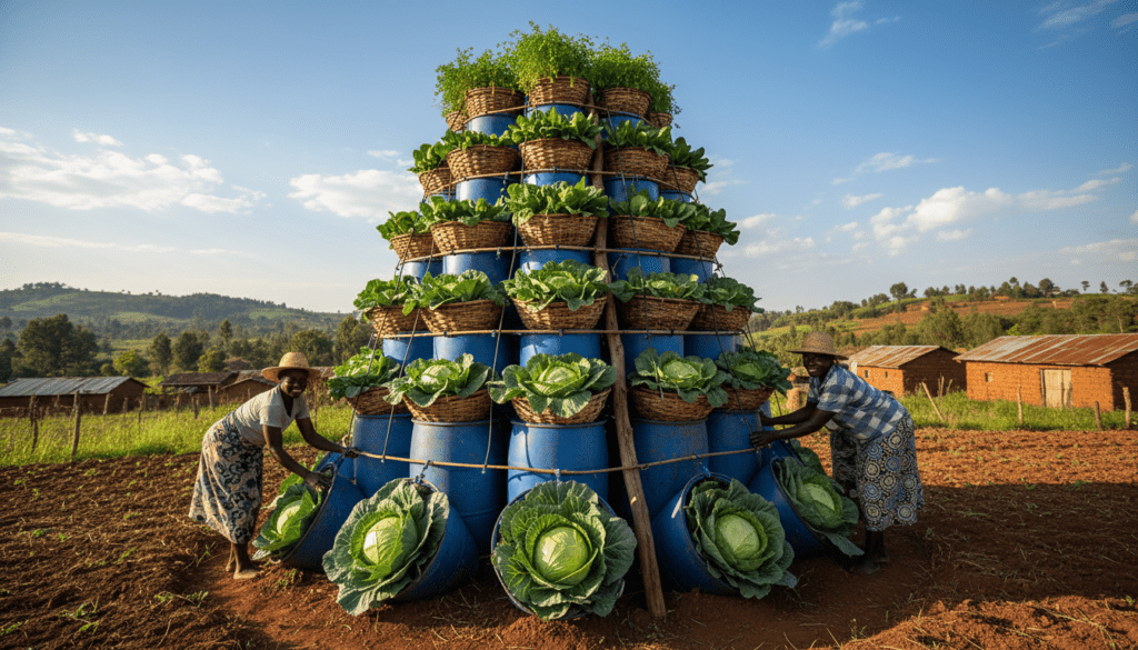How to Grow Big Cabbages in Containers in Kenya: Hanging Cabbage Farming Guide 2026