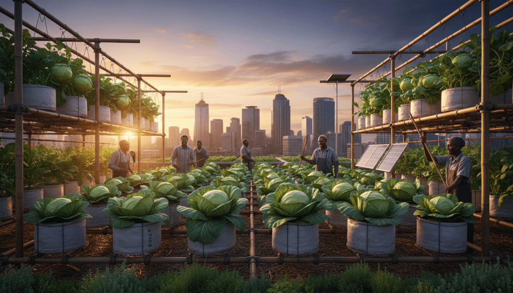 How to Grow Big Cabbages in Containers in Kenya: Hanging Cabbage Farming Guide 2026