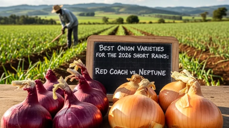 Best Onion Varieties for the 2026 Short Rains Red Coach vs. Neptune