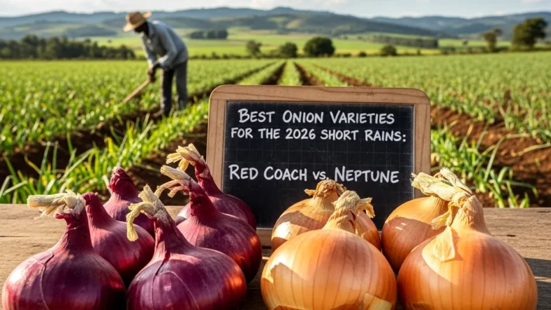 Best Onion Varieties for the 2026 Short Rains Red Coach vs. Neptune