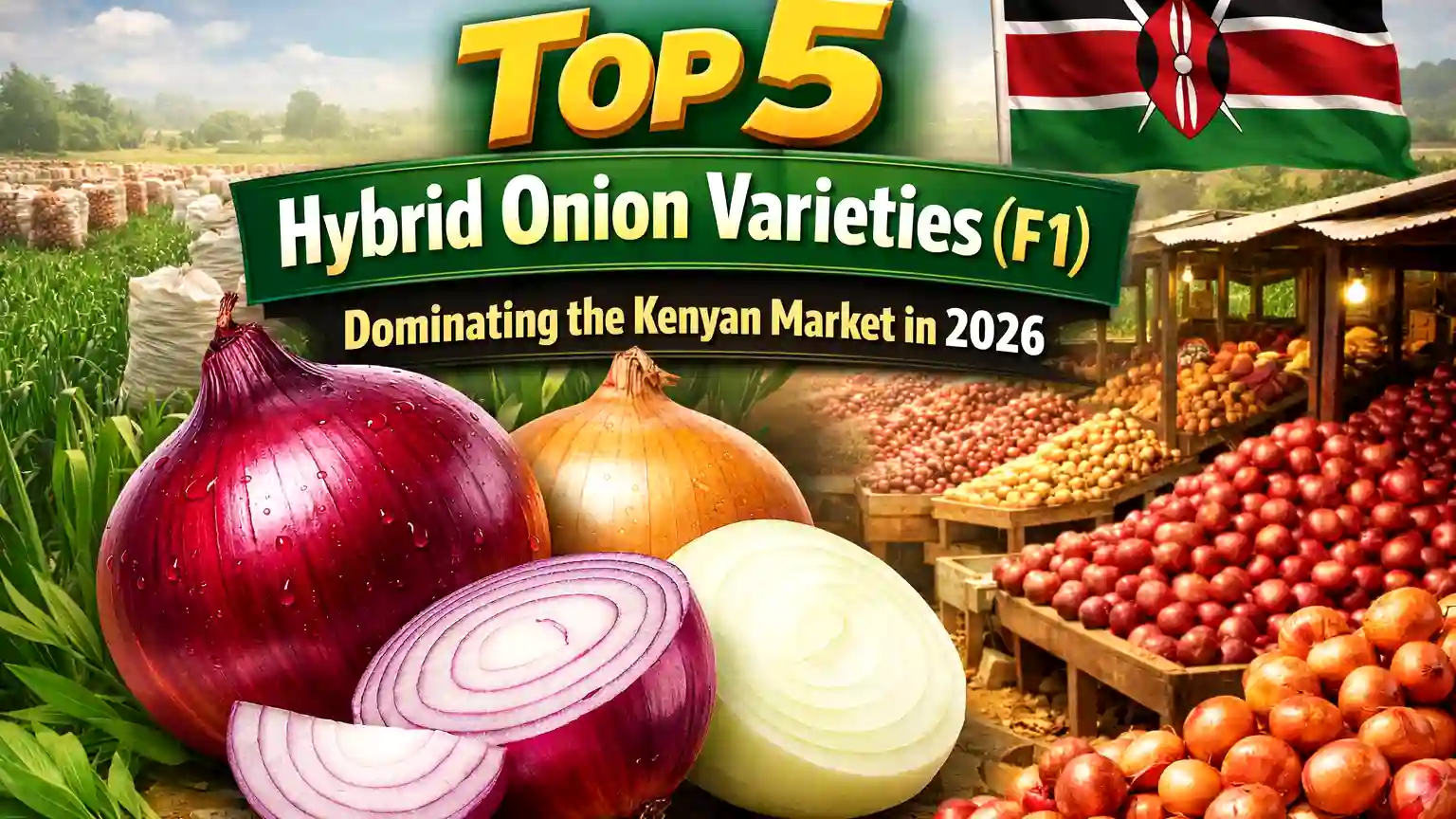 Top 5 Hybrid Onion Varieties (F1) Dominating the Kenyan Market in 2026 1 Top 5 Hybrid Onion Varieties (F1) Dominating the Kenyan Market in 2026