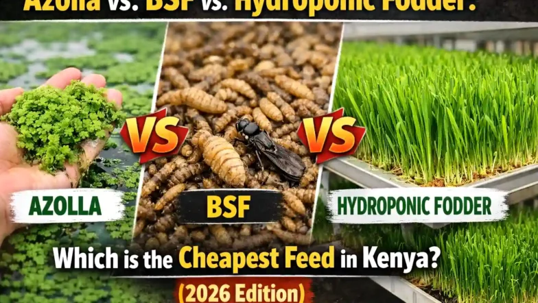 Azolla vs. BSF vs. Hydroponic Fodder