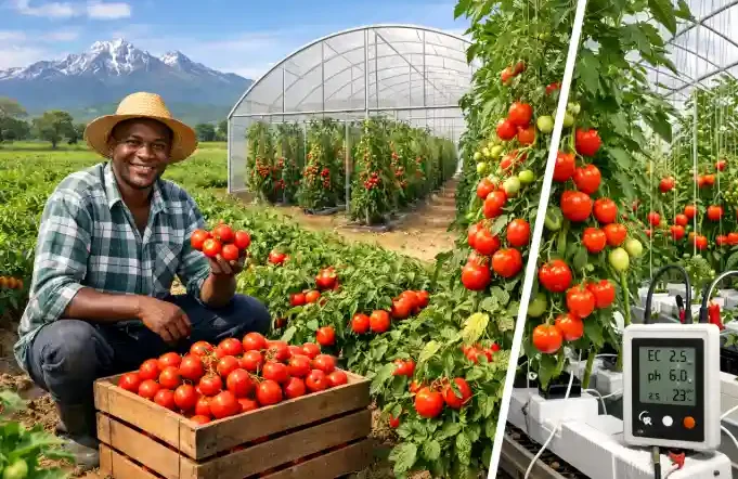 Tomato Farming in Kenya 2026: Best Hybrid Varieties F1, Greenhouse and Hydroponic Tomato Farming Profit Guide