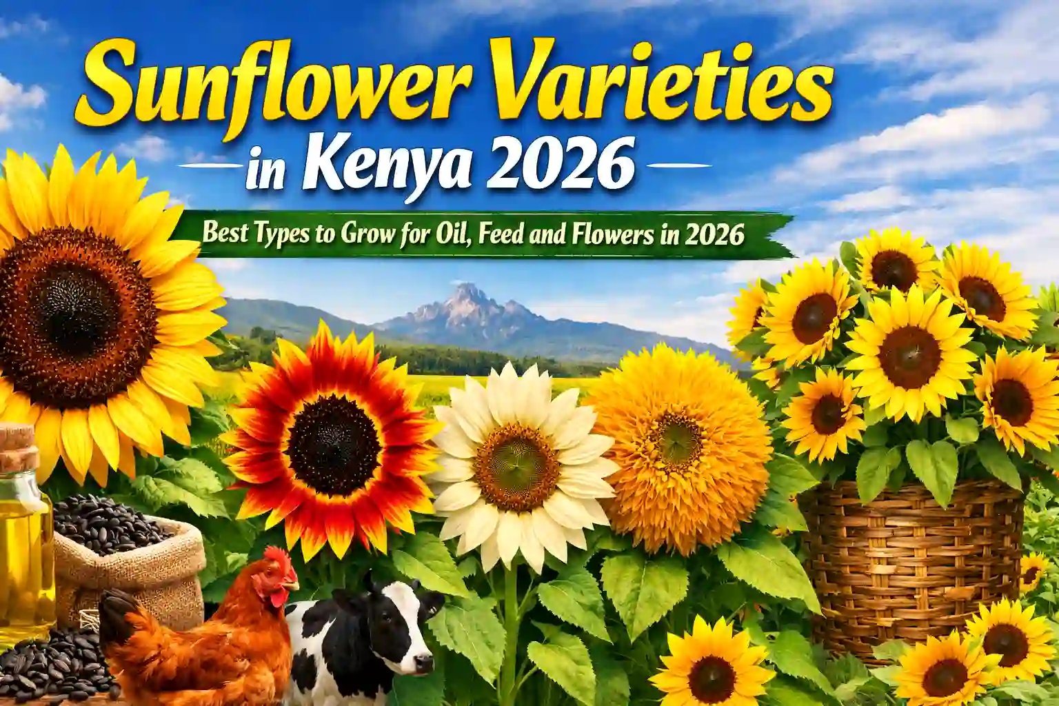 Sunflower Varieties in Kenya 2026: Best Types to Grow for Oil, Feed and Flowers in 2026 1 Sunflower Varieties in Kenya 2026