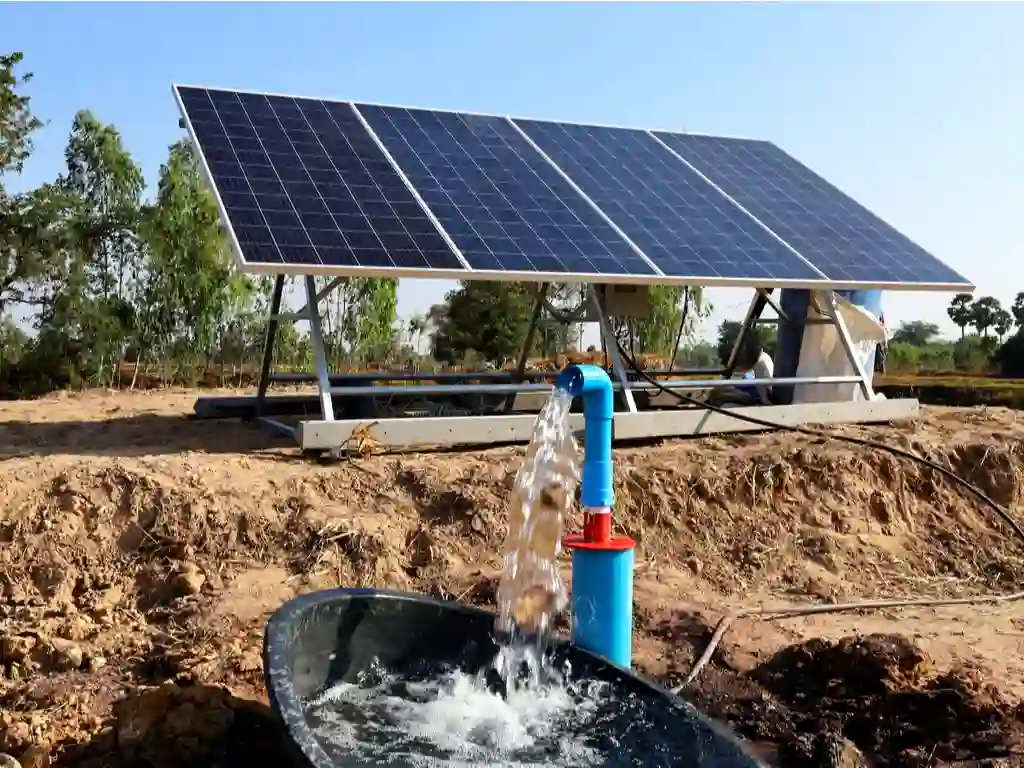  A high-efficiency solar-powered water pump system provides sustainable irrigation, boosting crop yields and farm productivity through clean energy solutions.