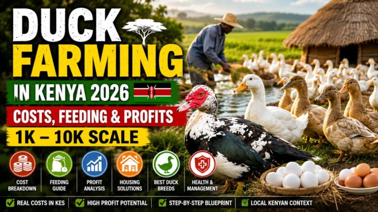 Duck Farming in Kenya 2026: Costs, Feeding & Profits guide