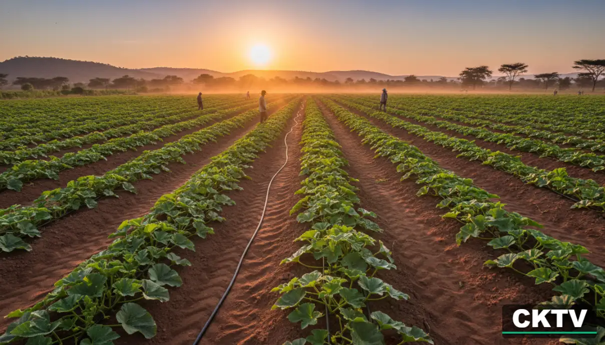 A professional commercial butternut farm in Kajiado