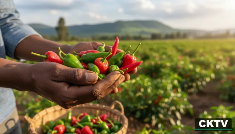 A detailed close-up of a farmer's hands holding a handful of freshly harvested Download Asset