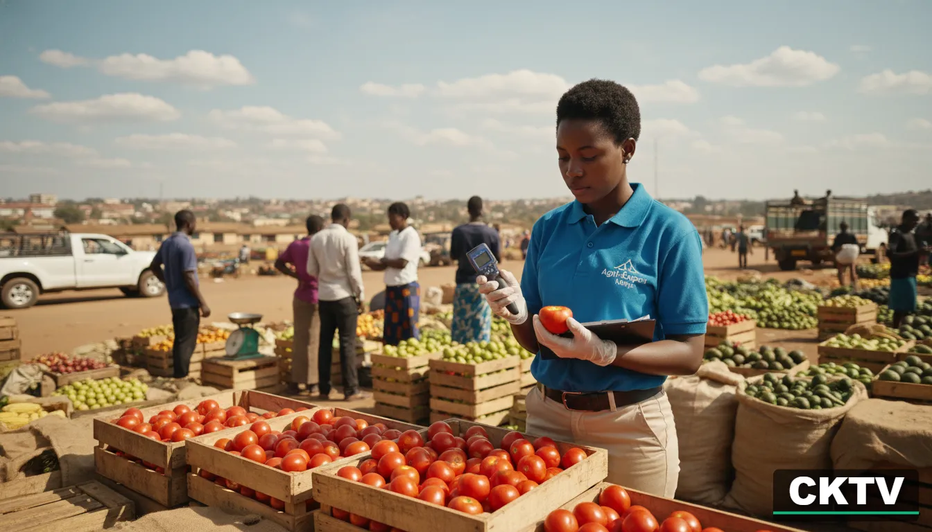Best Agriculture Courses and Jobs in Kenya: Agribusiness Career Guide 2026 4 A bustling open-air agricultural market in Eldoret