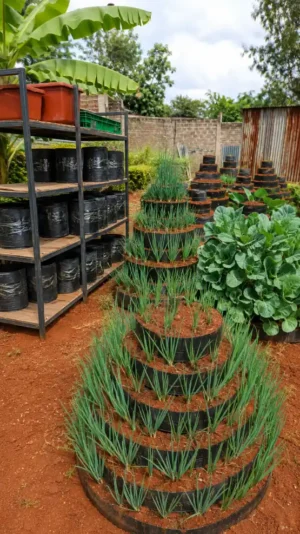 6 Layer Vertical Multi-Storey Garden System in Kenya | Buy Space-Saving Garden Planters