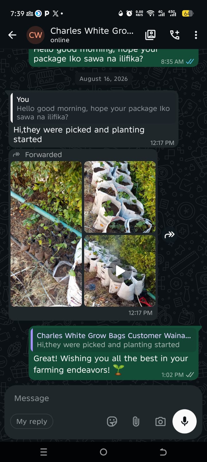 Charles grow bags