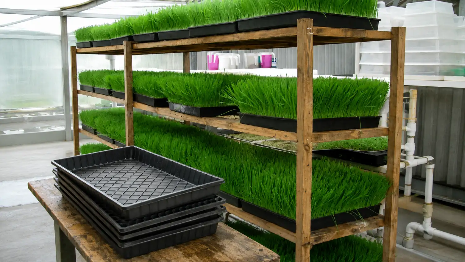 Home 13 hydroponic treys