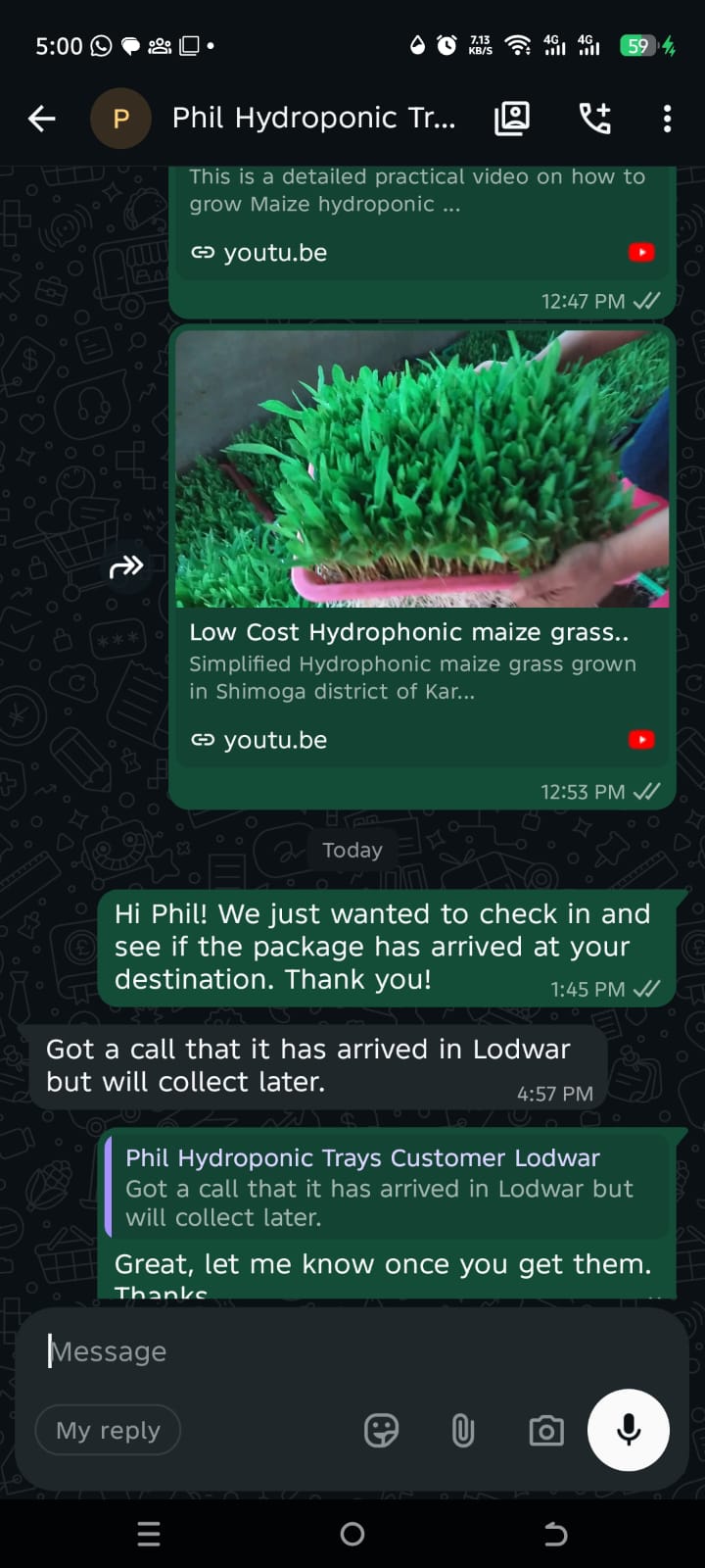 Phil: 10 Hydroponic Fodder Trays Successfully Delivered to Lodwar
